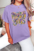 Wisteria mardi gras Cheerful Letter Graphic Tee