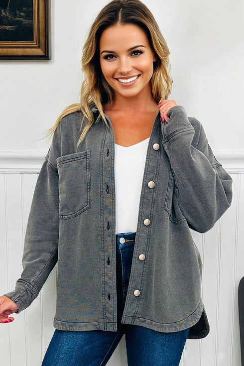 mineral wash shacket