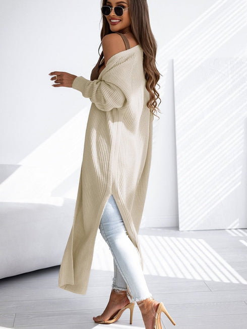 womens-cardigans-solid-pocket-slit-long-sweater-cardigan