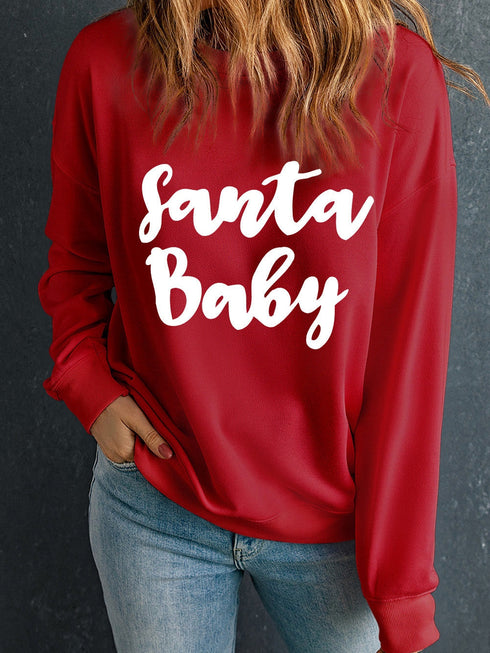 fiery-red-santa-baby-print-crew-neck-pullover-sweatshirt