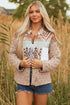 aztec quilted jacket