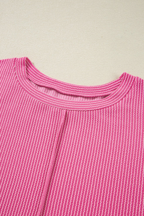 plus size ribbed long sleeve top