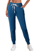 Sail Blue Drawstring Elastic Waistband Pocketed Joggers
