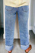raw hem jeans