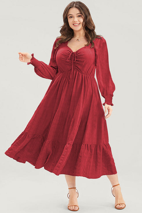 long sleeve dress plus size