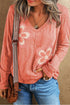 floral long sleeve t shirt