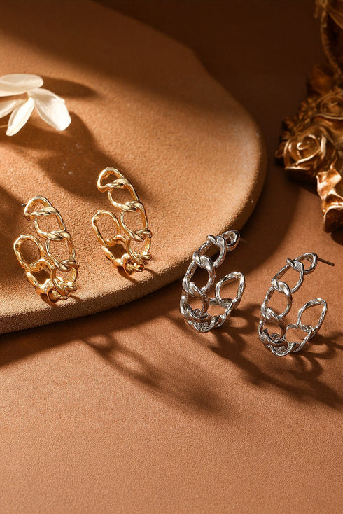 gold plated earrings