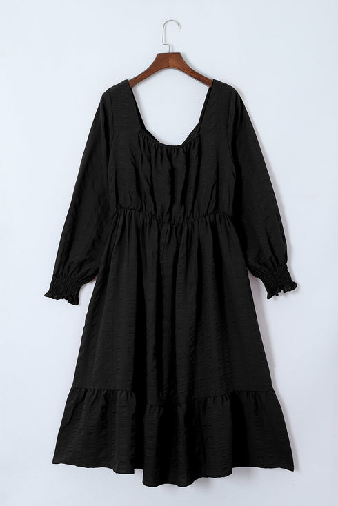 black plus size dress