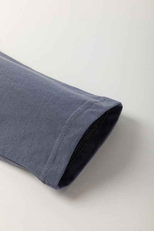 patchwork long sleeve top