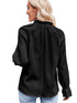 black-frilled-mock-neck-ripple-bubble-sleeve-blouse