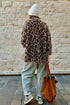 brown leopard cardigan