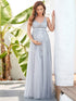 Elegant A-line Maternity Gown
