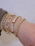 Elegant Alloy Bracelet Set for Women with Punk Twist