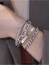 Elegant Alloy Bracelet Set for Women with Punk Twist