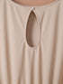 Elegant Apricot Wide Leg Jumpsuit with Knot Detail