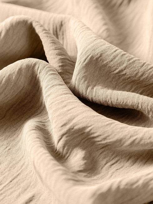 Elegant Apricot Wide Leg Jumpsuit with Spaghetti Straps and Waist Tie