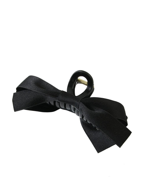 Elegant Black Bow Knot Hair Claw Clip