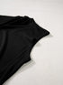 Elegant Black Mock Neck Sleeveless Top