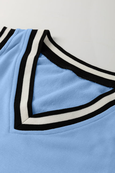 v neck sleeveless mini dress