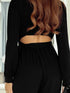 Elegant Black Wide Leg Jumpsuit with Chic Back Cutout