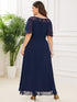 Elegant Chiffon Mother of the Bride Dress with Ruffle Sleeves and Asymmetrical Hem
