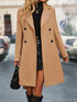 Elegant Double Breasted Trench Coat Timeless Lapel Coat