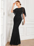 Elegant Fishtail Ruffles Sleeves Mother of Bridesmaid Gown