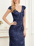 Elegant Glam Sequined Sleeveless Ankle Length Bodycon Party Dress