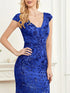 Elegant Glam Sequined Sleeveless Ankle Length Bodycon Party Dress