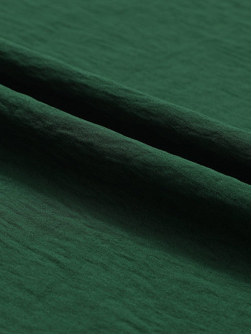 Elegant Green Smocked Square Neck Wide Leg Jumpsuit for Southern Belle Style