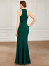 Elegant Halter Neck Sleeveless Pencil Evening Gown