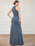 Elegant Halter Neck Sleeveless Pencil Evening Gown
