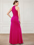 Elegant Halter Neck Sleeveless Pencil Evening Gown