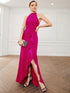 Elegant Halter Neck Sleeveless Pencil Evening Gown