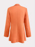 Elegant One Button Suit Jacket with Lapel, Chic Long Sleeve Office Attire for Women