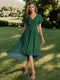 Elegant Pleated Chiffon Wedding Guest Dresses