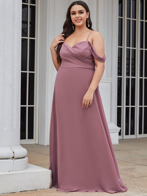 Elegant Plus Size Bridesmaid Gowns with Sweetheart Neckline