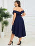 Elegant Plus Size Off-Shoulder A-Line Evening Gown
