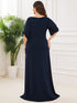 Elegant Plus Size Sparkling Bodycon Maxi Mermaid Evening Gown