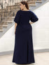 Elegant Plus Size Sparkling Bodycon Maxi Mermaid Evening Gown