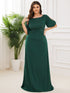 Elegant Plus Size Sparkling Bodycon Maxi Mermaid Evening Gown