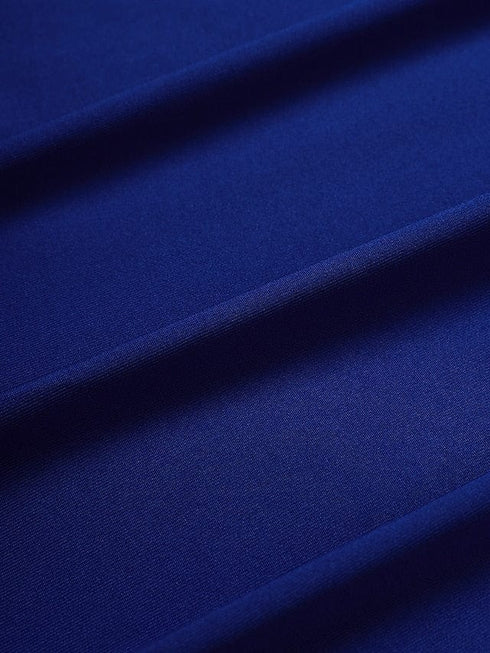 Elegant Plus Size V-Neck Formal Dress with Hollow Out Details