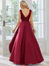 Elegant Sleeveless High Low Lace & Stain Evening Gowns