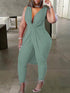 Elevate Your Street Style with Women's Sleeveless V-Neck Jumpsuit
