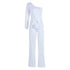 Enticing Slim High Waist One Shoulder Jumpsuit