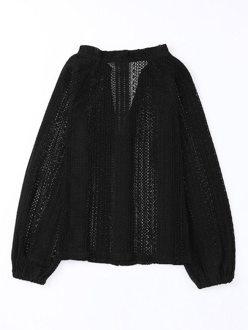 womens-t-shirts-v-neck-pleated-casual-loose-medium-sleeve-t-shirt