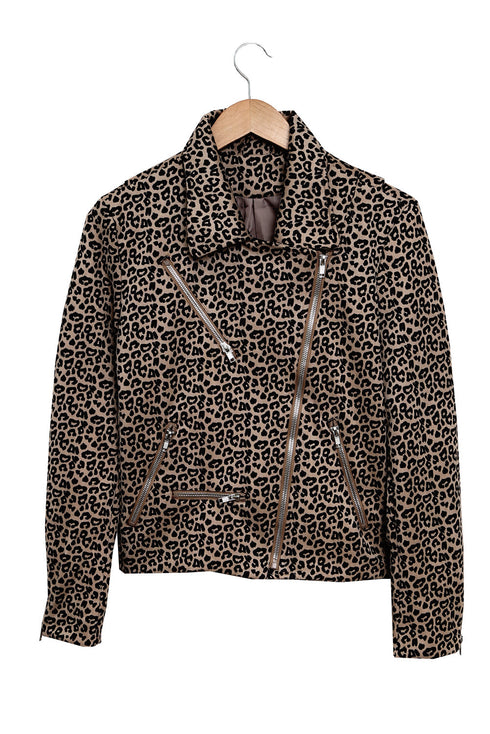 leopard-zipped-notch-collar-short-jacket