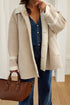 Parchment Suede Sherpa Lined Western Loose Jacket