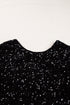black-sequin-long-sleeve-cutout-back-top