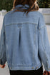 Wild Wind Washed Oversize Pocketed Denim Jacket